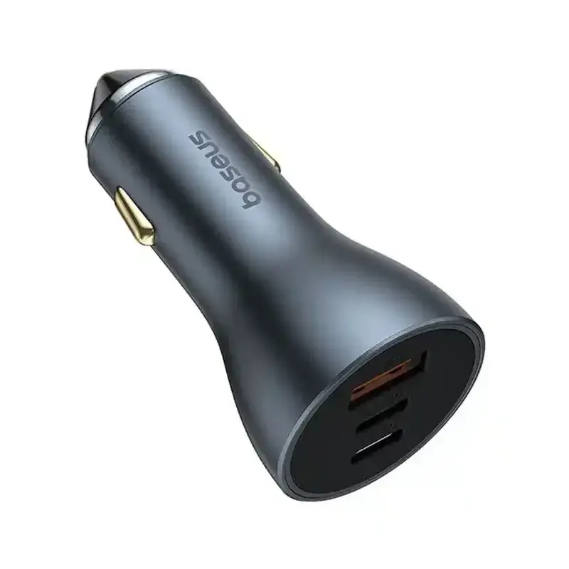 شارژر فندکی باسئوس مدل Golden Contactor Pro Car Charger U+C+C توان 65 وات - تصویر 2