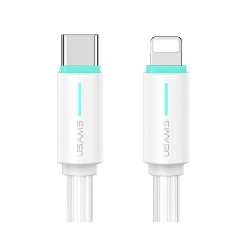کابل شارژ USB-C to Lightning یوسمز مدل US-SJ735 با طول 1 متر توان 30 وات