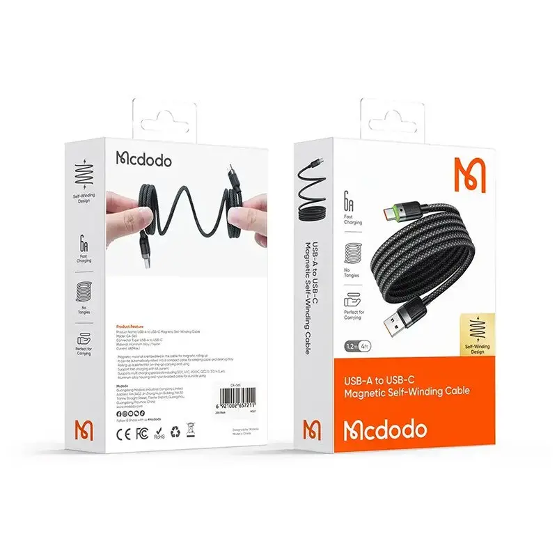 کابل شارژ مک دودو مدل Mcdodo CA-5650 USB-A To USB-C با طول 120 سانتی متر - تصویر 3