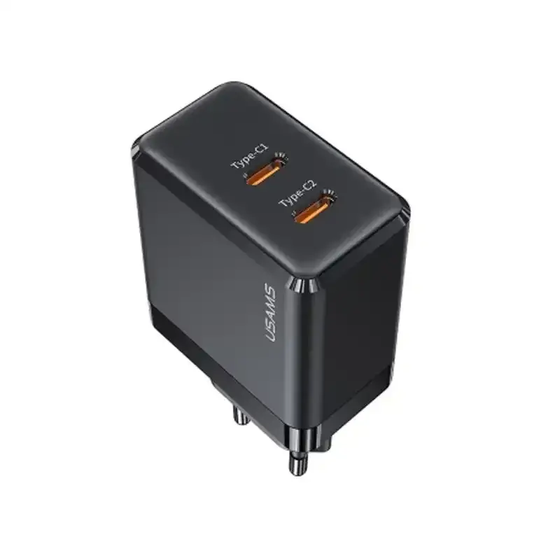 USAMS US-CC172 Gan Fast Charger Dual Type-C Ports