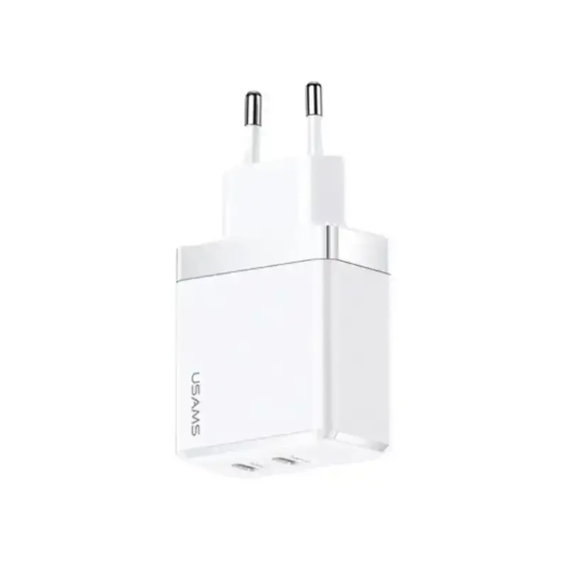 شارژر یوسمز مدل USAMS US-CC172 Gan Fast Charger Dual Type-C Ports