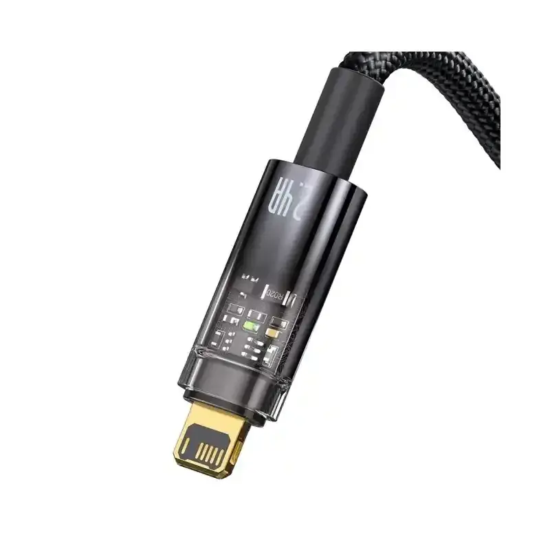 کابل USB to iP باسئوس مدل Explorer Series Auto Power-Off با طول 1متر 2.4 آمپر