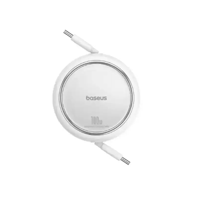 کابل فست شارژ جمع شونده Baseus Free2Draw Mini Type-C To Type-C 100W طول 100 سانتی‌متر