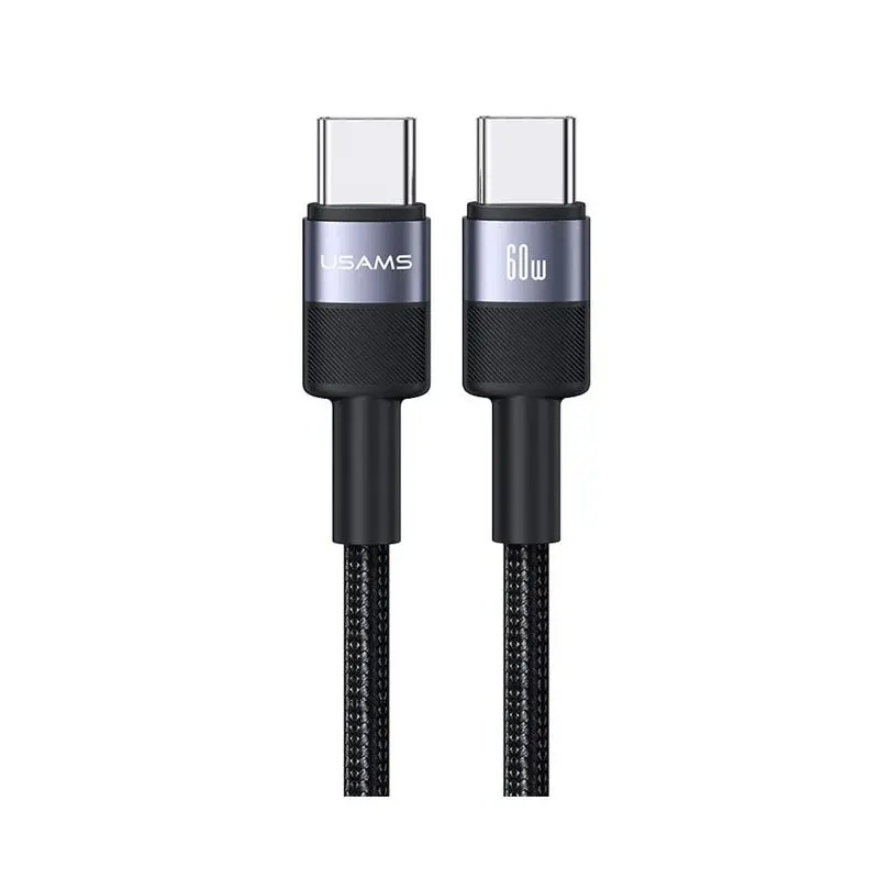 کابل شارژ USB-C to USB-C یوسمز مدل US-SJ724 با طول 1.2 متر توان 60 وات