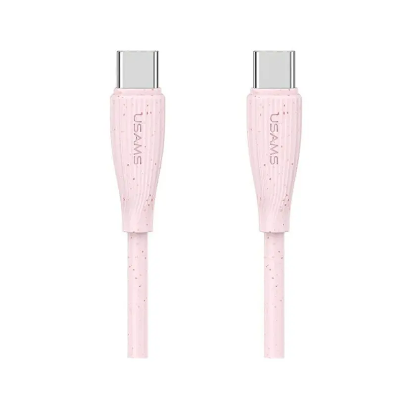 کابل شارژ USB-C to USB-C یوسمز مدل US-SJ716 با طول 1 متر توان 60 وات